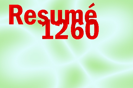 resume 1260